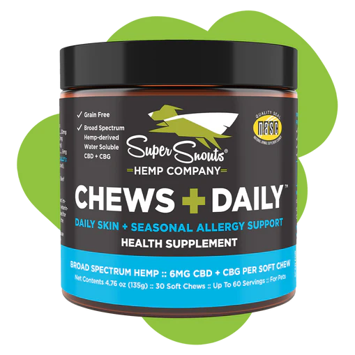 SUPER SNOUTS ALLERGY SUPPORT CHEWS + CBD