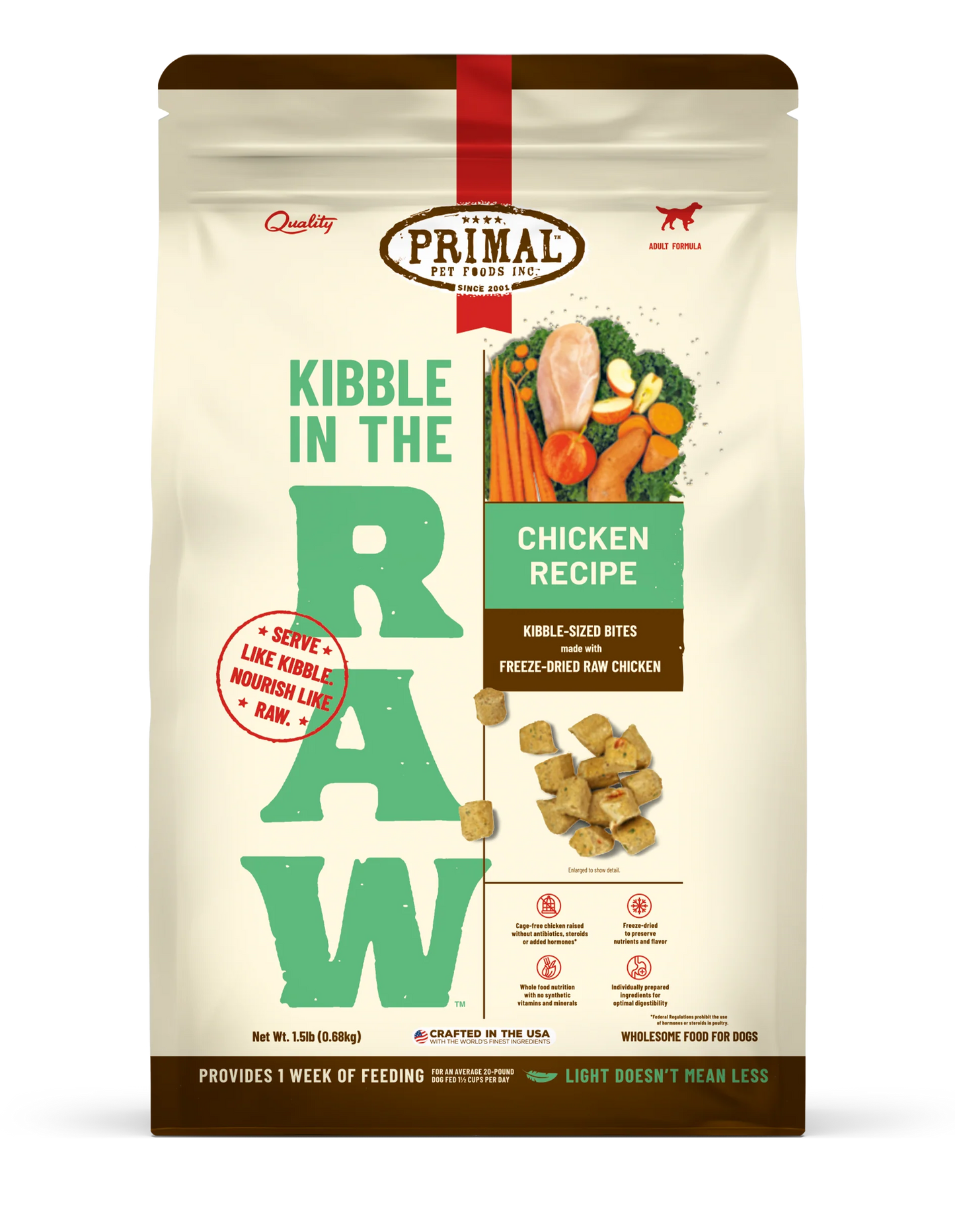 PRIMAL'S KIBBLE IN THE RAW