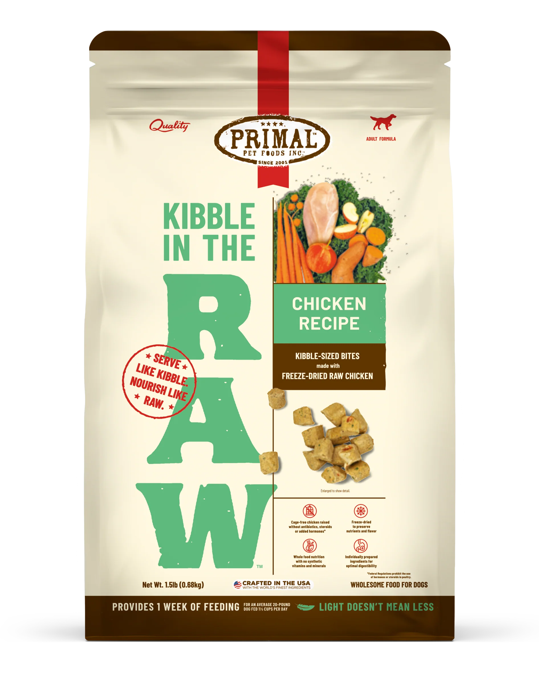 PRIMAL'S KIBBLE IN THE RAW