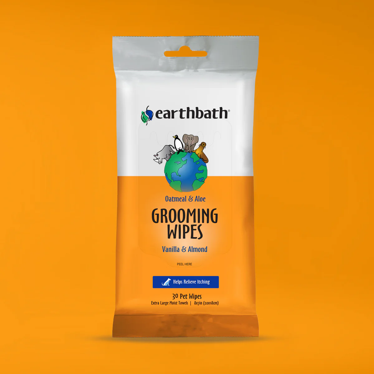 EARTH BATH GROOMING WIPES 100 CT