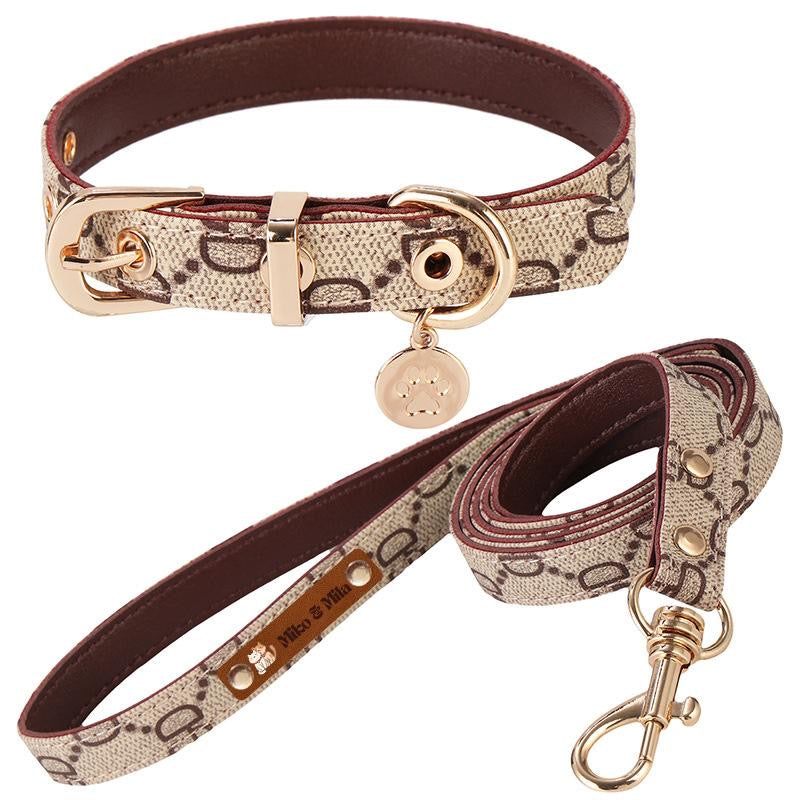 M&M Leash Collar Harness Set