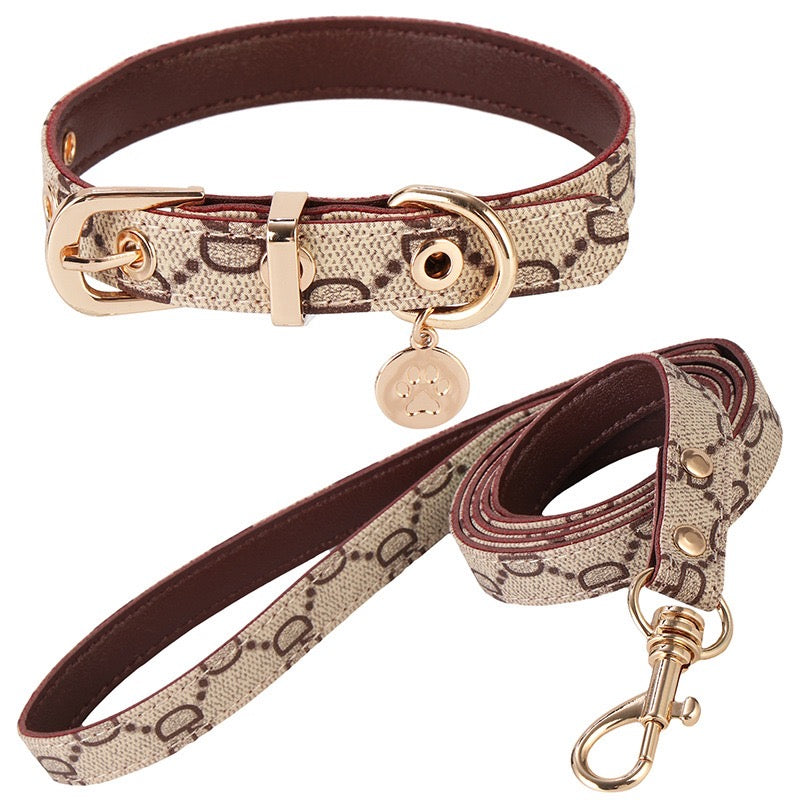 M&M Leash Collar Harness Set