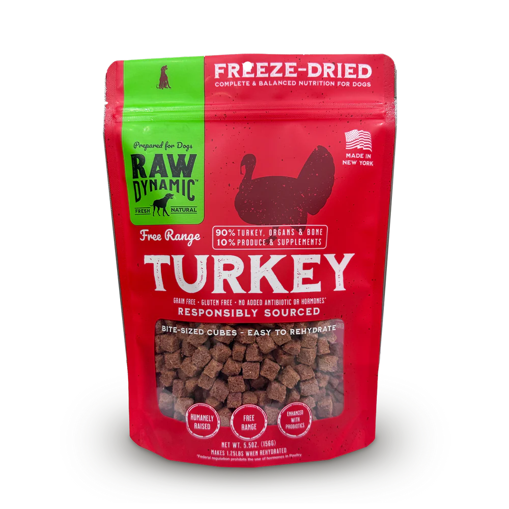 RAW DYNAMICS FREEZE DRIED DOG FOOD