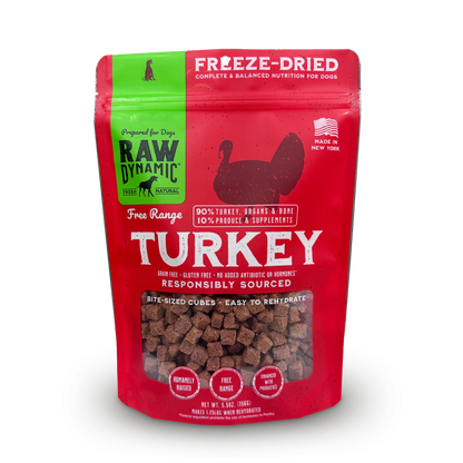 RAW DYNAMICS FREEZE DRIED DOG FOOD