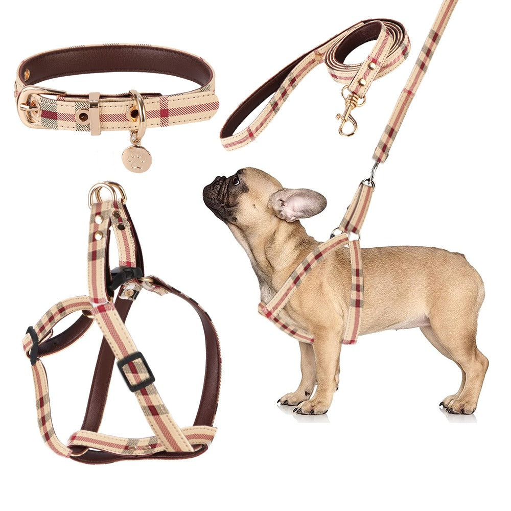 M&M Leash Collar Harness Set