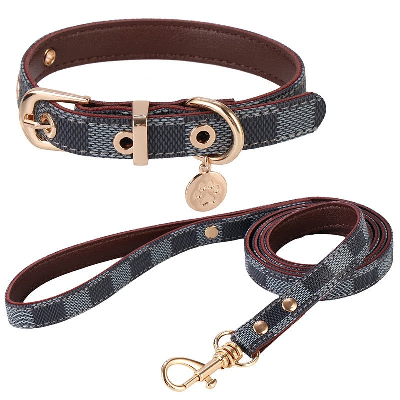 M&M Leash Collar Harness Set