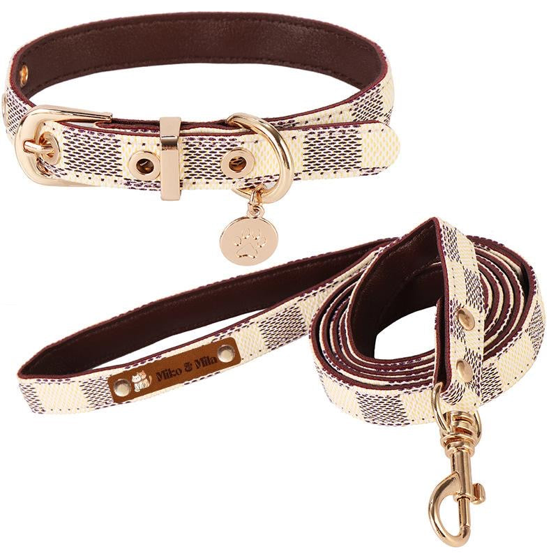 M&M Leash Collar Harness Set