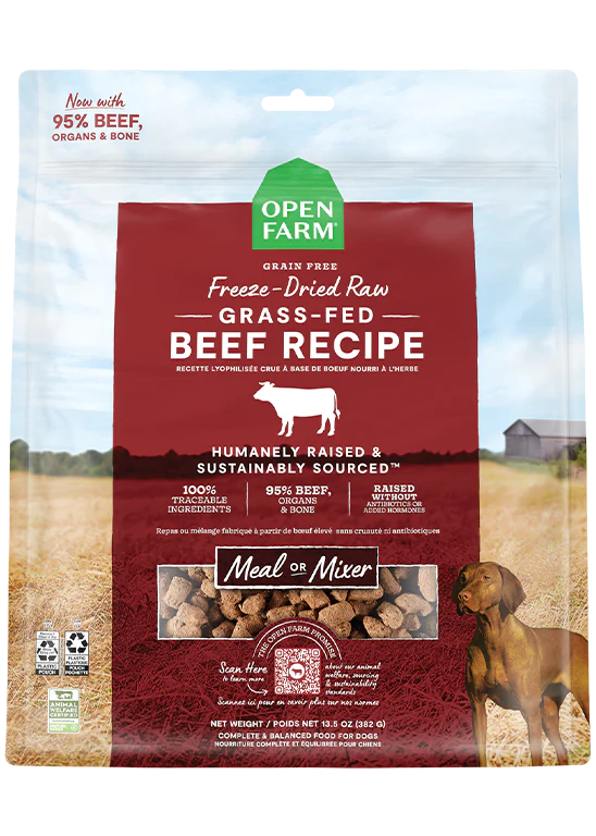 OPEN FARM FREEZE DRIED RAW RECIPES