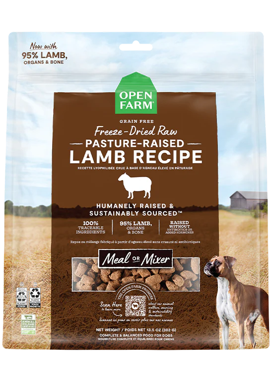 OPEN FARM FREEZE DRIED RAW RECIPES