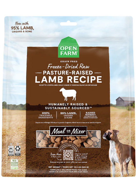 OPEN FARM FREEZE DRIED RAW RECIPES