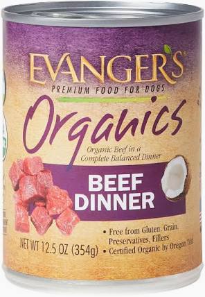 EVANGER'S ORGANICS FOR DOGS CANS