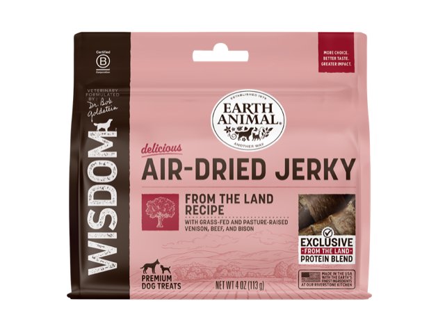 EARTH ANIMAL DOG WISDOM AIR / DRIED JERKY 4OZ