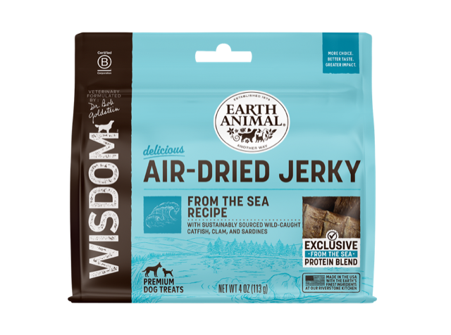 EARTH ANIMAL DOG WISDOM AIR / DRIED JERKY 4OZ