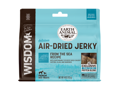 EARTH ANIMAL DOG WISDOM AIR / DRIED JERKY 4OZ