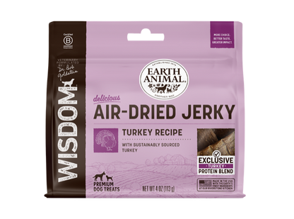 EARTH ANIMAL DOG WISDOM AIR / DRIED JERKY 4OZ